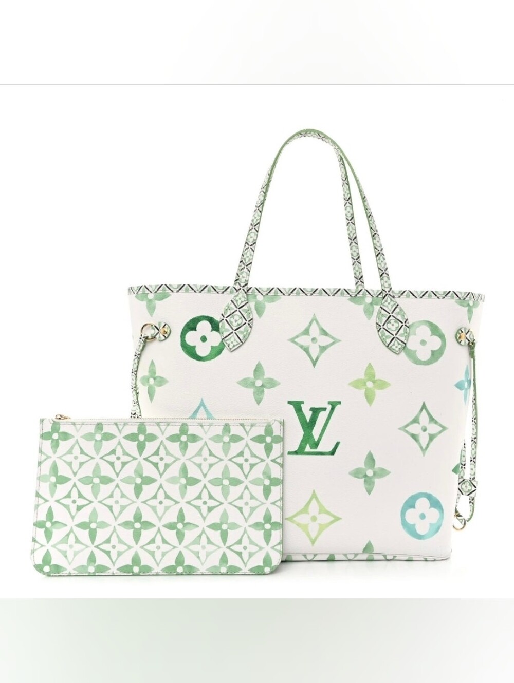 Auth Louis Vuitton Monogram Giant By The Pool 2.0 Neverfull MM Tote